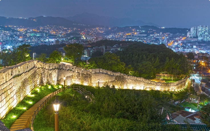 Seoul Night Tour: Bugak Skyway & Naksan Park Course