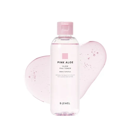 BJEWEL 粉色芦荟光泽PHA爽肤水 200ml <新版>